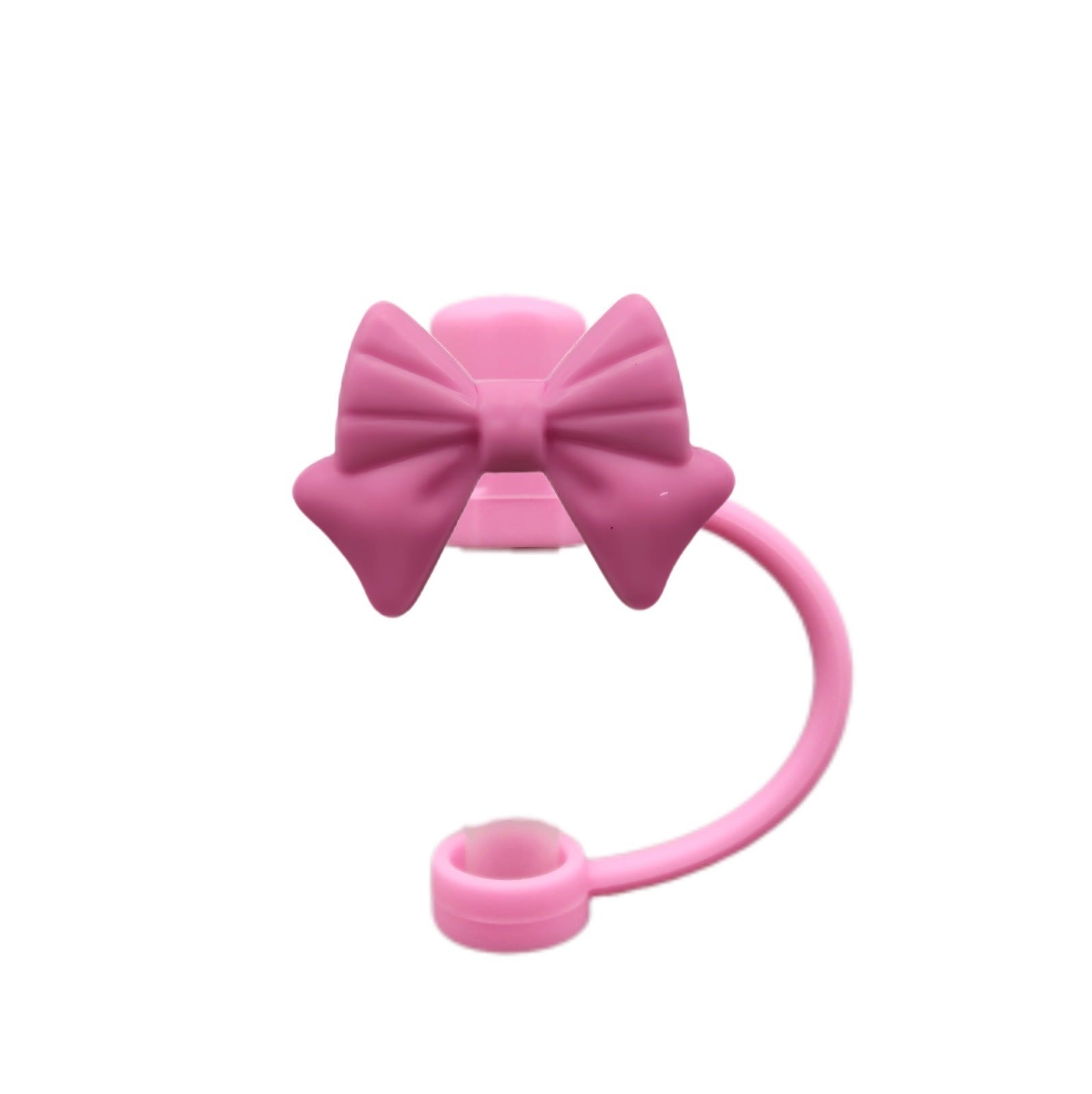 Wholesale colorful bow straw cap straw plug dustproof straw cover